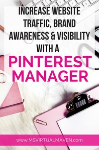 Looking for help with Pinterest and Social Media? Achieve your social media goals with Ms. Virtual Maven. Services include social media and Pinterest audits, Intensive Consultations, Monthly Management Services, Done-for-you services, FB and Pinterest Ads and Coaching.