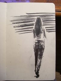 Moleskine J #033 graphite pencil drawing