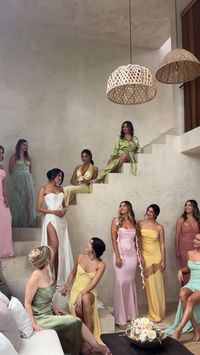 Embrace the beauty of spring with our enchanting bridesmaids dresses! From soft pastel hues to vibrant floral prints, our collection is designed to capture the essence of the season. Each dress features delicate details and flowing silhouettes that exude elegance and charm, perfect for a spring wedding celebration. Whether you're envisioning a boho-chic affair or a classic garden party, our dresses are sure to complement your bridal vision.