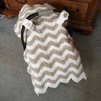 Ravelry: Chunky Chevron Car Seat Canopy Cover pattern by Crochet by Jennifer