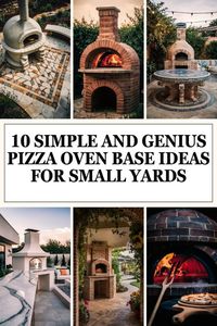 Worried about fitting a pizza oven in your small yard? With clever DIY wood designs, these simple and genius ideas will maximize your space. Save this pin for your next garden activity! 🌻📏 #Backyard #PizzaOven #DIY #SmallSpaceSolutions #WoodProjects #OutdoorCooking #GardenDesign #HomeImprovement