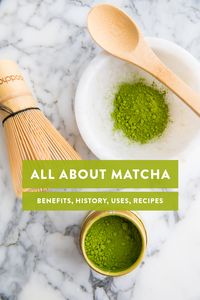 Have you heard of matcha green tea powder and wonder what it is? Learn more about the history of this Japanese superfood, the taste, its health benefits and how to incorporate it into your healthy diet. #matcha #greentea #nootropics #wellness #tea