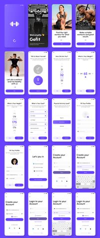 Gofit - Fitness & Workout App UI Kit — Figma Resources on UI8