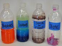 I like the static bottle idea :) Going to make these for my Science/Exploration Center