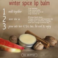 winter spice lip balm | www.thedroppery.com: