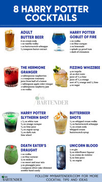 Step into the magical world of Harry Potter with these enchanting cocktail recipes. From Butterbeer to Polyjuice Potion, these libations are sure to delight fans and cocktail enthusiasts alike. Transport yourself to the wizarding realm and raise a toast to the art of mixology with these spellbinding concoctions. #harrypottercocktails #cocktails #harrypotter