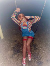 Chucky halloween costume, girl chucky, halloween, spooky costume, cute spooky costumes, girl costumes, diy costume, Halloween makeup