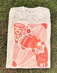 Get this popular NEW touchdown season shirt and show off your team spirit in style!  Each shirt is printed in-house by me using high-quality materials on a Comfort Colors shirt, known for its exceptional comfort, style, and durability. Available in unisex sizes S to 3X, and youth sizes, we've got you covered regardless of your preferred fit. This football game day shirt features a classic crew neck and short sleeves, making it suitable for year-round wear. The flattering silhouette ensures a com