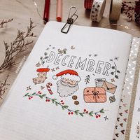 #bujo #december #decemberaesthetic #decemberbulletjournal #decembercalendar #decemberdaily #doodling #doodles #plannerstickers #plannercommunity