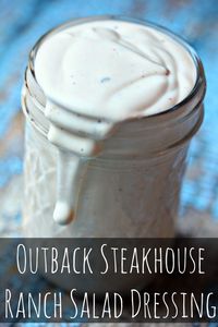 Outback Steakhouse Ranch Salad Dressing Recipe