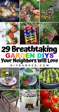 Looking for your next gardening project? These DIY garden ideas are sure to impress guests and neighbors! #garden #gardening #diygarden #greenthumb #diybunker