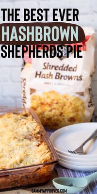 Delicious Baked Hash Brown Shepherd's Pie