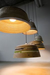 Reclaimed Cardboard Lamp