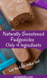 These dairy free and naturally sweetened fudgesicles only require 4 ingredients and put the store bought ones to shame! Why not teach your kids how to make them a bonus while homeschooling. They are a kid friendly snack that vegan, gluten free, and paleo too! Give them a try today. #kidfriendly #homeschooltips #healthypopsicles #easyfudgesicle #veganpopsicle #vegansnack