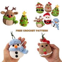 Amigurumi Christmas Ornaments Free Crochet Pattern - Tosebex