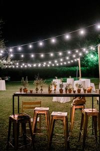 With the warmer months approaching, outdoor weddings and receptions do not disappoint! We have a perfect selection of cafe and string lights that will illuminate your celebration in the most beautiful way! Check our listings of different bulbs, lanterns, and styles today! #Wedding #WeddingIdeas #WeddingDecorations #Reception #WeddingReception #WeddingReceptionIdeas #WeddingTrends#Lights#LightingIdeas #LightingDesign