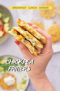 These easy corn and chickpea fritters are a healthy gluten free recipe that is packed with protein and fibre. They are filling, making them a perfect breakfast, lunch, dinner or healthy snack.