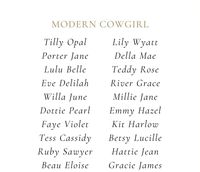 Modern Cowgirl names   |modern cowgirl names,cowgirl names,pearlandlark|