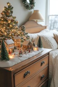 21 Super Cozy Christmas Bedroom Aesthetic Ideas 59