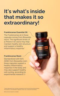 Looking for the easiest way to experience the powerful internal benefits of Frankincense?  Feel the difference throughout your day with the perfect synergy of Frankincense essential oil and resin. 🧡