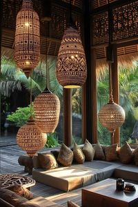 Immerse yourself in a Bali restaurant adorned with ambient lighting and Moroccan vibes. This enchanting setting creates the perfect romantic environment for connection and love.