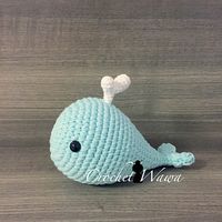 ♥ The whale is started using a magic ring and worked in joined rounds. Start every round with a Ch 1. End every round with sl st to the first sc. Ch 1 and start in the same stitch.