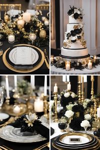 If you are looking for ideas to help you create your wedding color palette, then check out these beautiful black, gold, silver, and white wedding color palette ideas to help inspire you!! | Wedding color schemes | Wedding color palettes | Wedding theme | Wedding theme ideas | Wedding colors | Wedding color inspiration | Wedding color ideas | Wedding themes | Wedding colors unique | Fall wedding color ideas | Winter wedding color ideas | Spring wedding color ideas | Summer wedding color ideas |