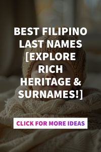 Discover fascinating Filipino Philippines last names carrying rich cultural heritage in our latest blog post. Explore traditional surnames like Santos, Reyes, and Cruz reflecting the vibrant history of the region. Dive into the origins of Dela Cruz, Bautista, and more. Uncover the significance behind Garcia, Mendoza, and Torres. Learn about Lopez among many other influential surnames from the Philippines. Click to unravel the stories behind these captivating last names!