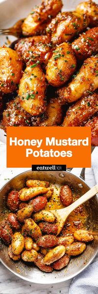 Honey Mustard Potatoes - #honey #mustard #potatoes #recipe #eatwell101 - The flavor combination makes these Honey Mustard Potatoes one of the best side dishes we have on here! - #recipe by #eatwell101®