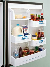 labelling fridge door for fridge organization /