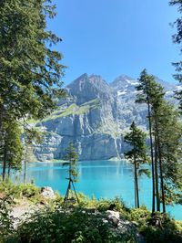 Oeschinensee, Oeschinenlake, Switzerland, hiking, Swiss Alps, interrailing, Summer