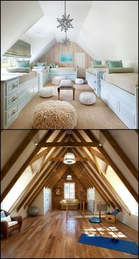 30 Beautiful Attic Design Ideas  Got an attic? If you're just using it as a storage area then you might want to rethink that when you get a look at some of these great ideas for your attic. You'll be amazed what a touch of creativity and ingenuity can do to transform your attic into a wonderful space in your home.