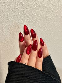 Miss Red Velvet Japanese Art Nail Acrylic & Press on Nails - Etsy