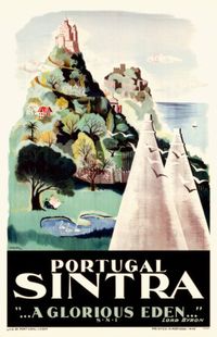 Vintage travel poster - Portugal - Sintra