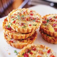 Individual Ham and Cheese Quiches