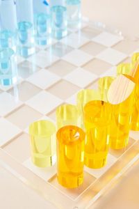 Who knew a #game of chess could look this good? We sure didn’t. This #chess set from Sunnylife comes with a clear game #board and 32 of the coolest looking chess pieces we’ve ever seen, made of blue and yellow #acrylic lucite. #shopurben