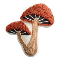 Double Mushroom Shaped Indoor Outdoor Throw Pillow - World Market