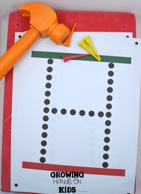 Letter H activities for tot-school, part of the Letter of the Week series.