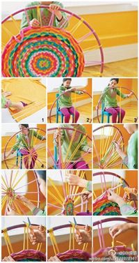 Teppich weben mit Holahoop