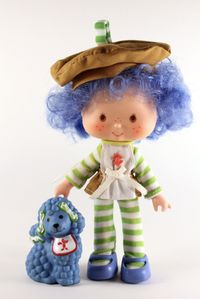 Vintage Crepe Suzette with Éclair Poodle Strawberry Shortcake Doll 1979 Kenner Doll