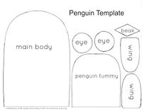 sweet and lovely crafts: cute penguin craft template