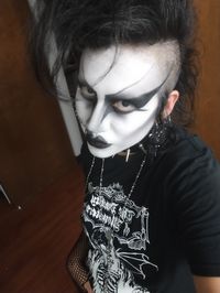 My makeup was pretty cool :) follow me on Instagram for more deathrock shenanigans