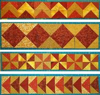 Make Striking Borders with Half-Square Triangles - Quilting Digest