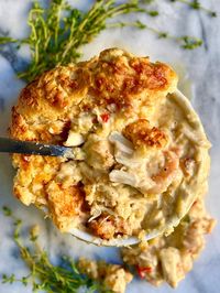 Cheddar Bay Biscuit Seafood Pot Pie | kingcooks