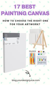 Selecting the correct canvas for your paintings is crucial to guaranteeing the quality and longevity of your artwork. In this blog post, we've reviewed and curated the best painting canvas for you, which include canvases for oil painting, acrylic, mixed media, and more. Visit our blog to view more to view more 🎨🌟 #paintingcanvas #artsupplies #art #affiliates #promotion