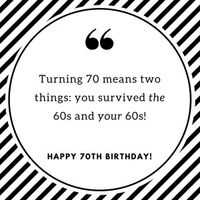 70th Birthday Wishes - Funny and Sincere Wishes for 70th Birthdays