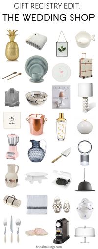 Gift Registry Edit | The Wedding Shop | Bridal Musings Wedding Blog #giftregistry