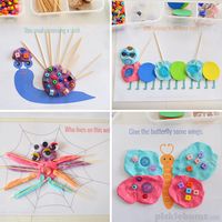 Beautiful Bugs! Free printable playdough mats