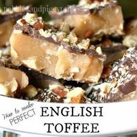 This English Toffee is so easy and such a yummy treat.