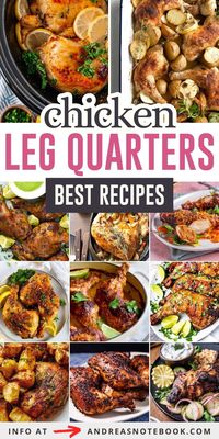 Get ready to wow your taste buds with 19 mouthwatering chicken leg quarter recipes! From the smoky depths of the smoker to the quick convenience of the air fryer, discover how to make dark meat that's juicy and full of flavor. These easy recipes include everything from chicken marinades to tips on achieving crispy skin. Perfect for easy weeknight dinners, our chicken leg and quarter recipes will turn you into a culinary hero. Gluten free recipes, chicken thighs recipes, healthy recipes!